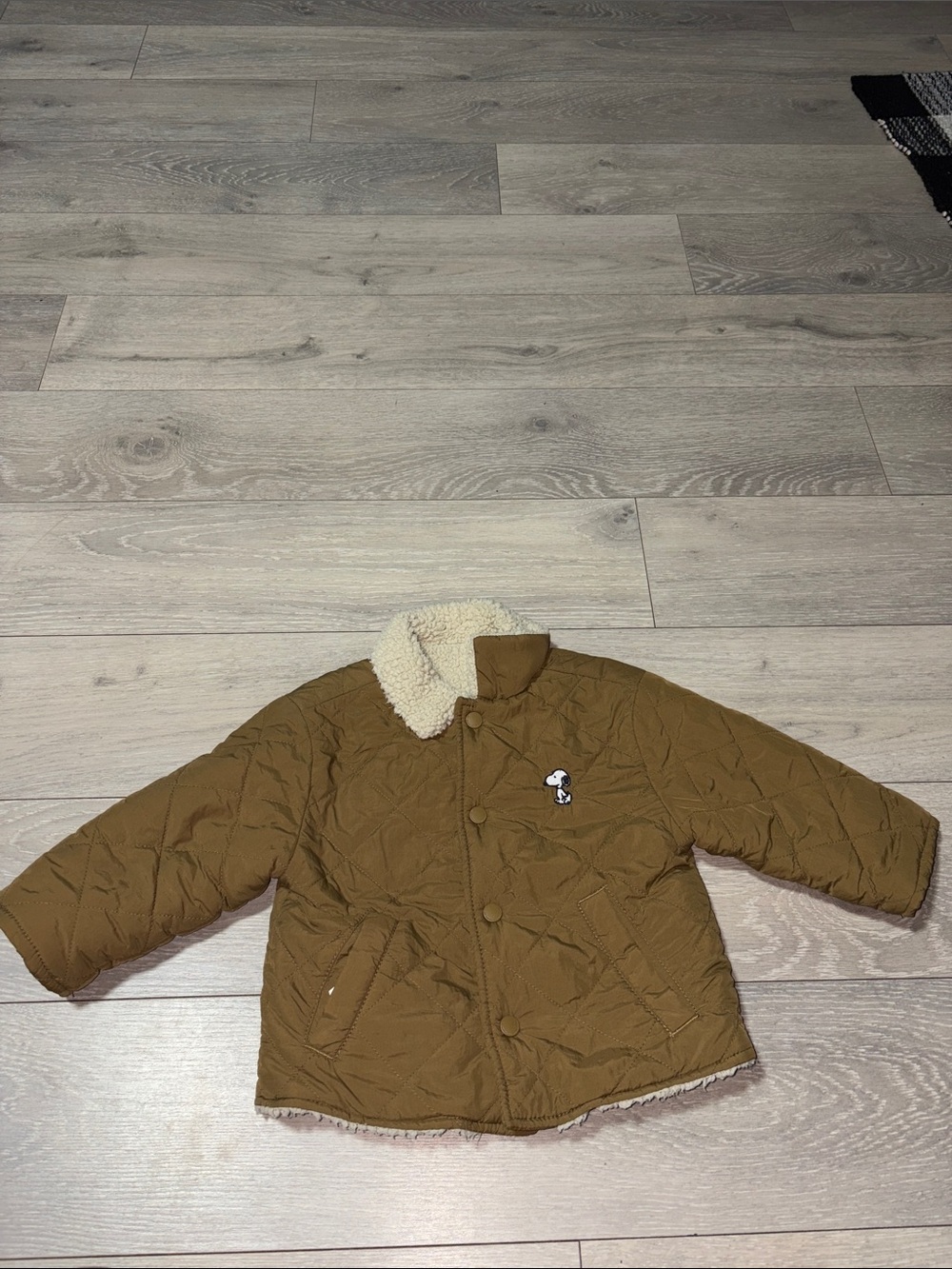 Zara reversible Brown Quilted Kids Puffer Jacket